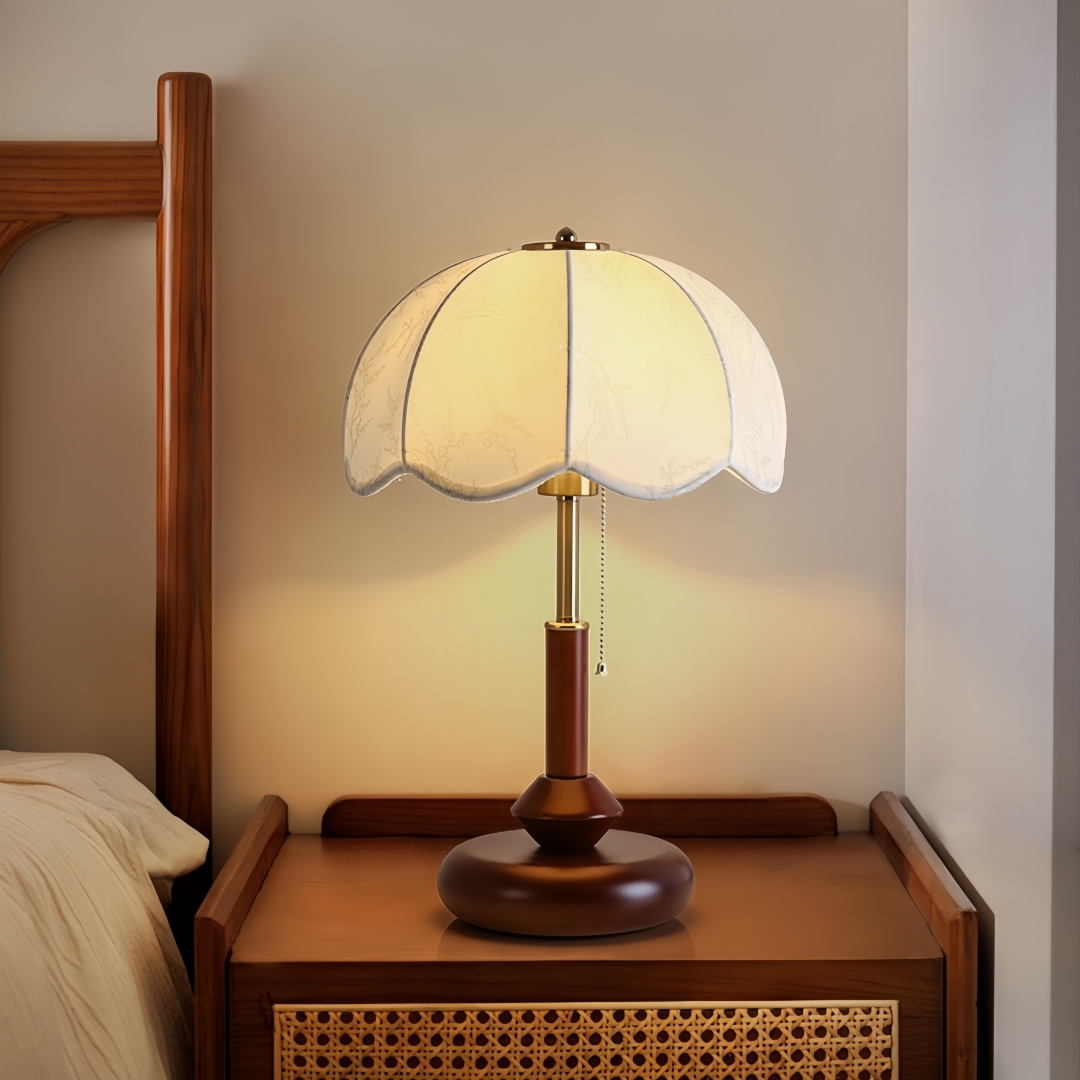 Home Textiles And Decor - Lampe de table vintage à abat-jour