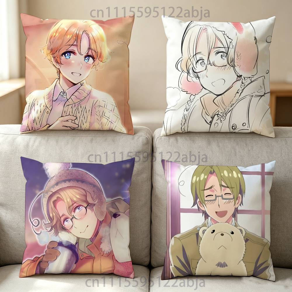 Home Textiles Canada - Canada-a Hetalia-a Housse de coussin carrée