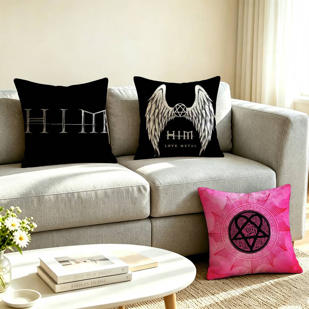 Home Textiles Logo - Housse de coussin carrée double face