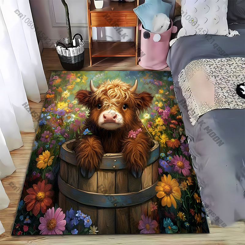 Highland Home Textiles - Tapis en forme de seau en