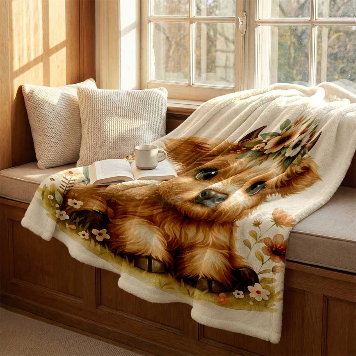 Couverture en flanelle à motif - Highland Home Textiles avis et prix