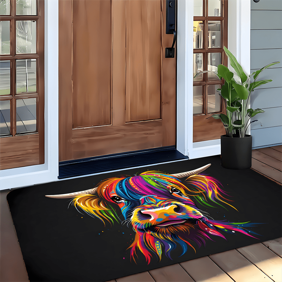 Tapis de bienvenue coloré en f - Highland Home Textiles avis et prix