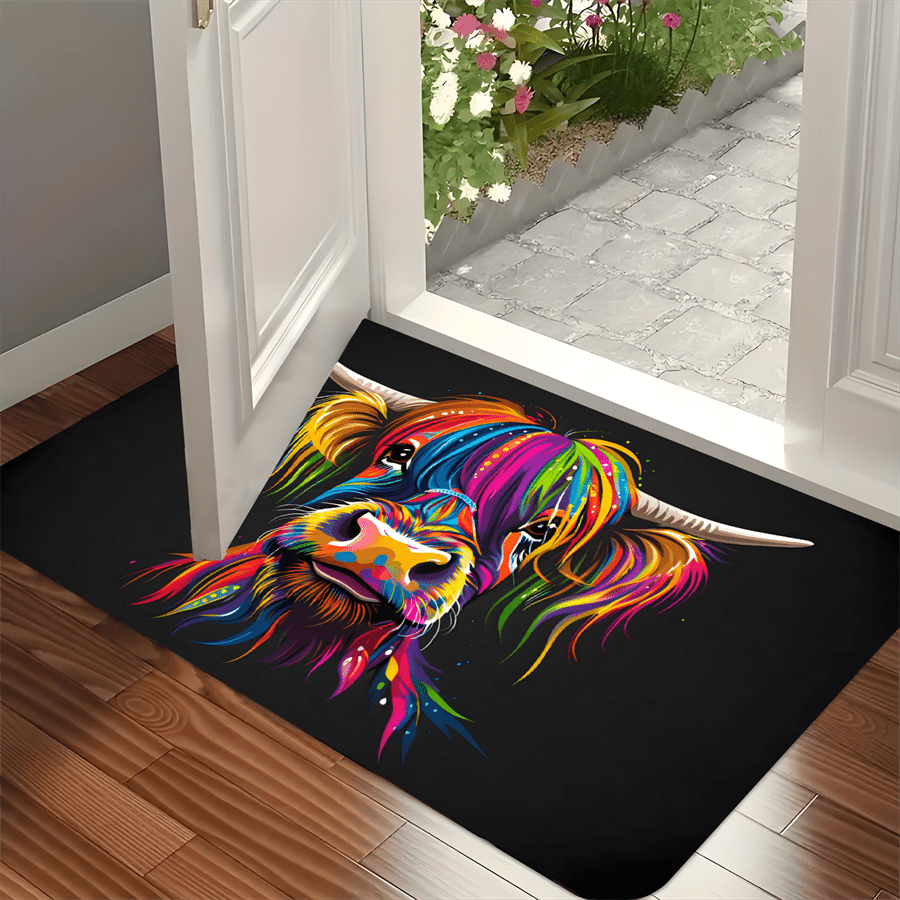 Tapis de bienvenue coloré en f - Highland Home Textiles avis et prix