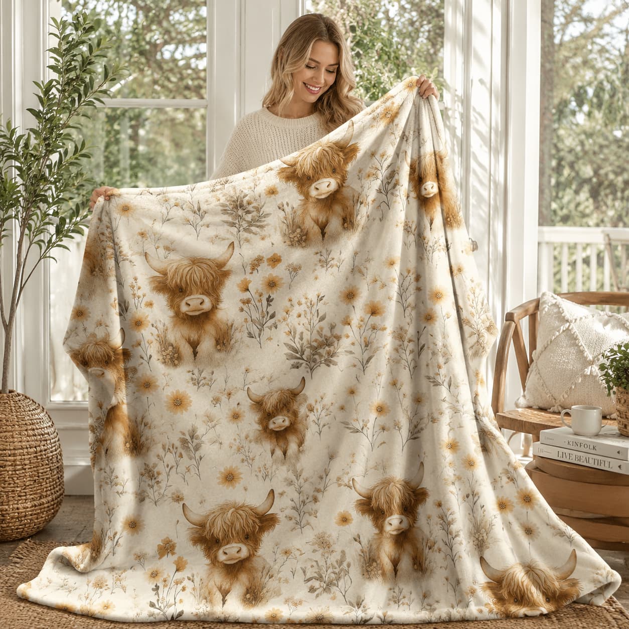 1 pièce, couverture en polaire - Highland Home Textiles avis et prix