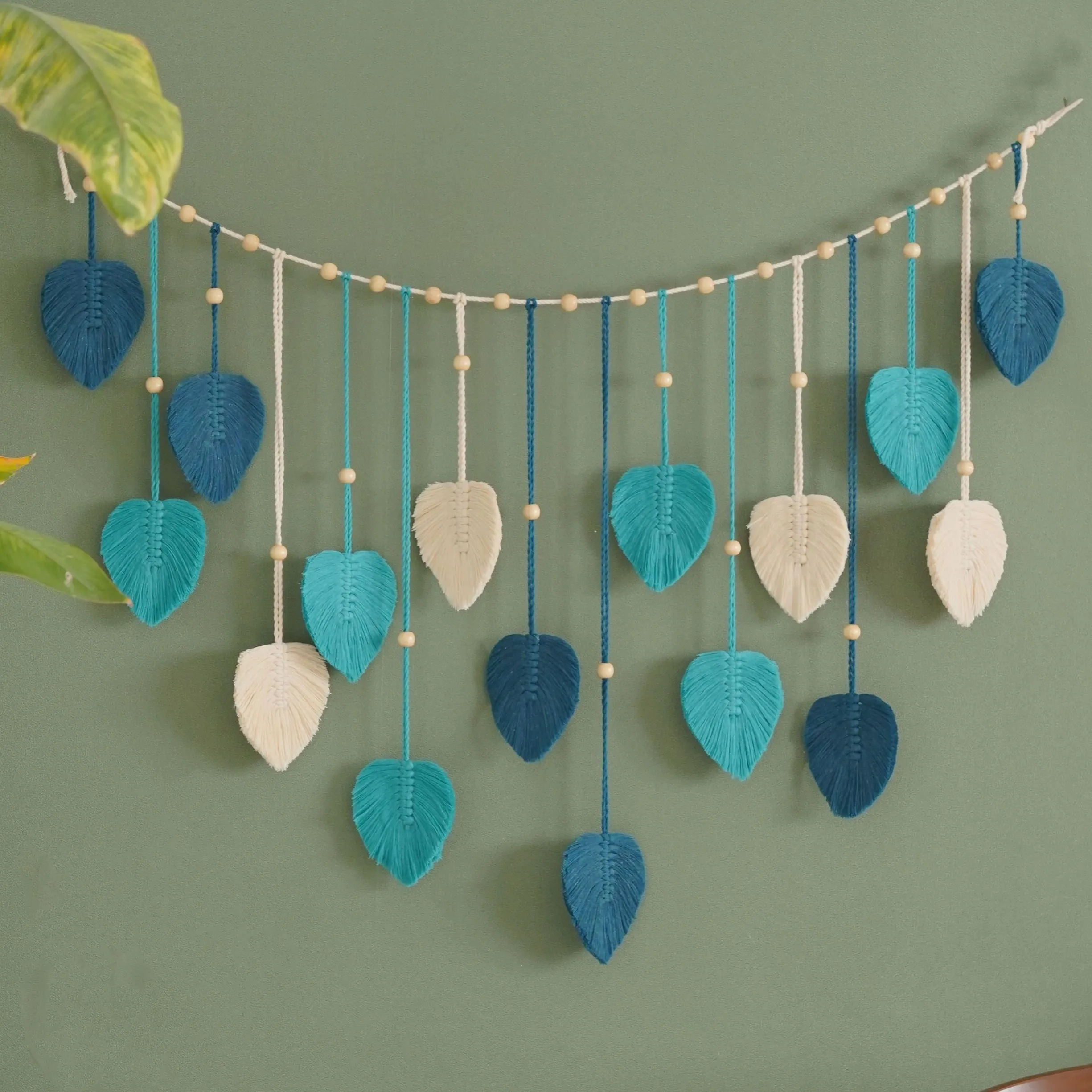 Guirlande de feuilles vertes,  - Home Textiles Store avis et prix
