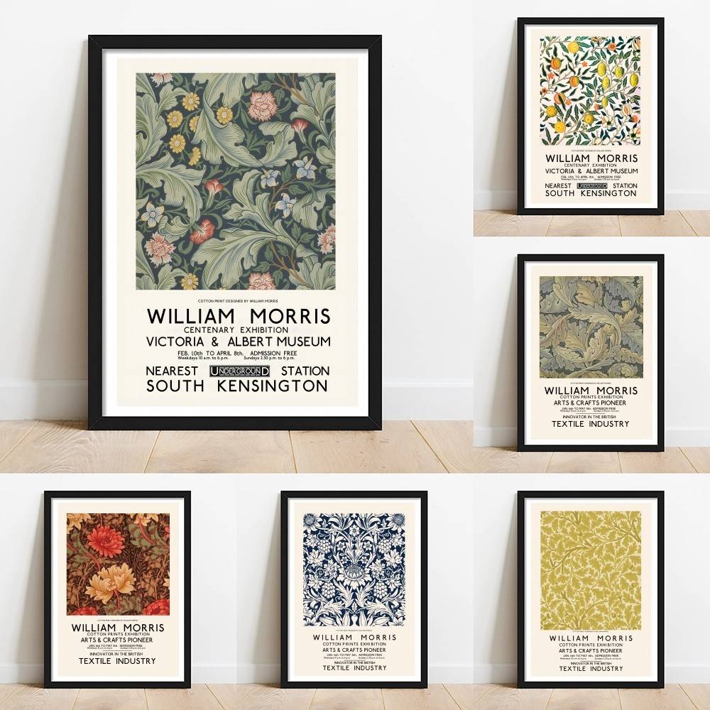Affiche murale textile William - Home Textiles Exhibition avis et prix